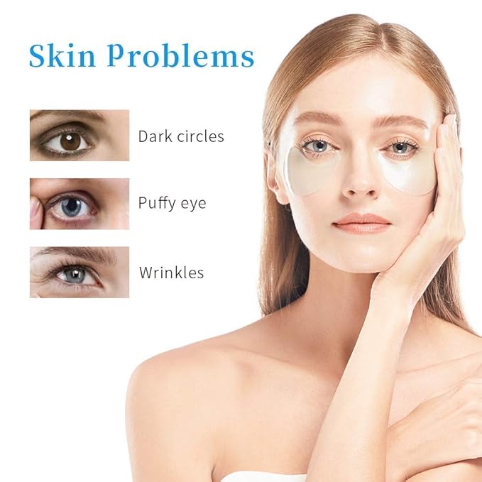 '+WIS+ Under Eye Patches, Collagen Eye Mask for Eye Moisturizing, Dark Circles, Wrinkles, Eye Gel Pads, Firming Eye Mask, Under Eye Bags, Eye Skin Care Pads With Collagen 30 Pairs