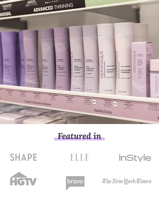 Keranique Follicle Booster - Keratin Enriched Hair Follicle Stimulator Spray for Thicker, Fuller Density Restoration