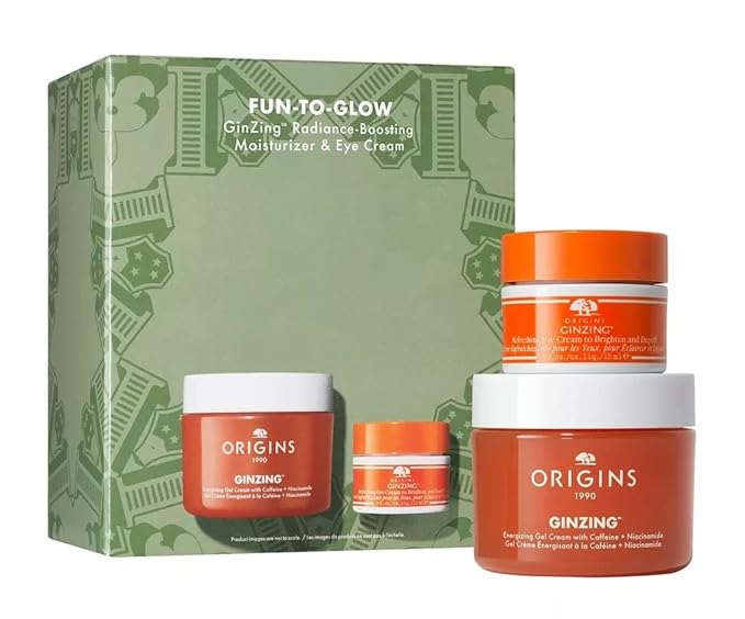 Origins FUN-TO-GLOW GinZing Radiance-Boosting Moisturizer & Eye Cream Set