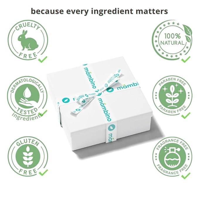 Mambino Organics Bun in the Oven Kit – All Natural Skincare Set for Pregnant Women – Anti-stretch mark, Body Moisturizer, Lip Balm Gift Pregnancy Gift Set for First time Moms