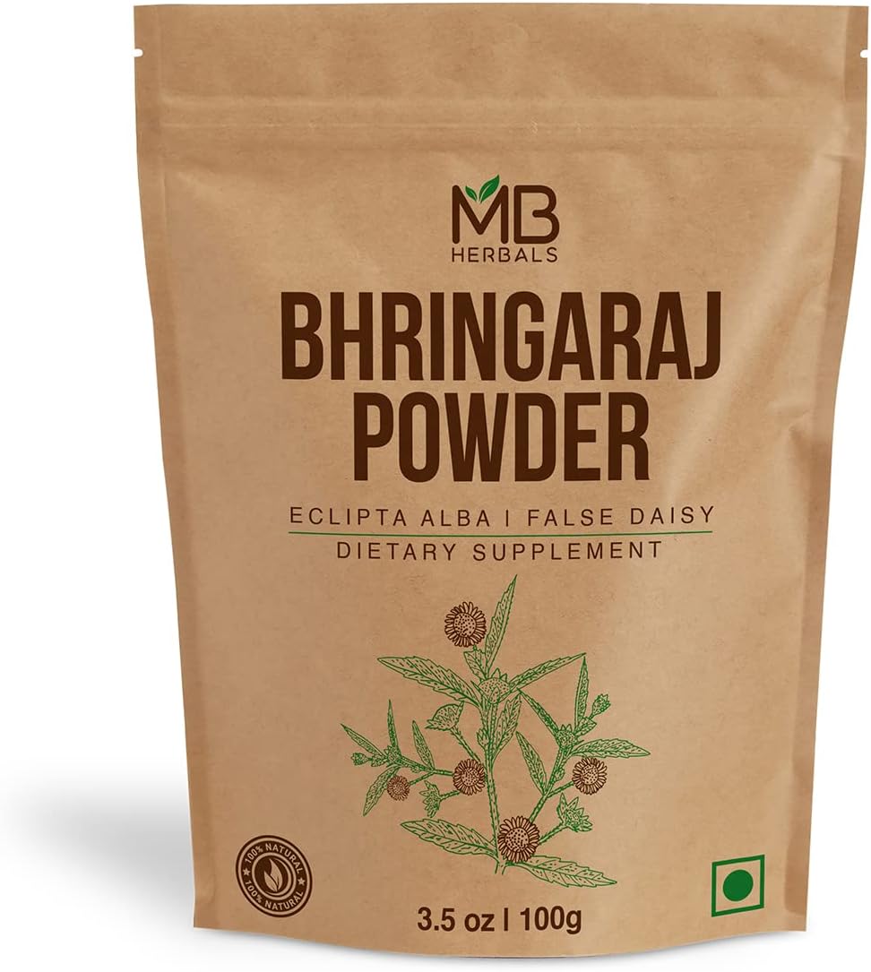 Herbals Pure Bhringraj Powder 100 Grams | Pure Bhringaraj Eclipta Alba Powder | Hair Care