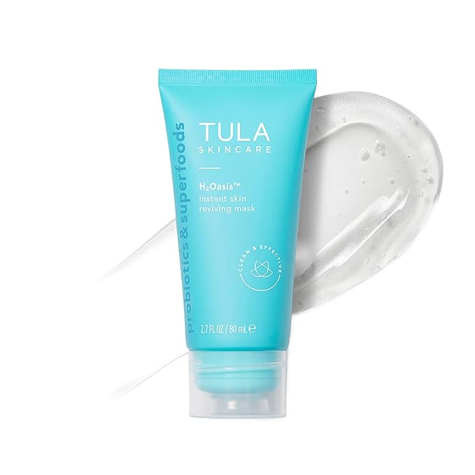 TULA Skin Care H2Oasis Instant Skin Reviving Mask - Hydrating Face Mask, Plumps and Energizes Tired Dehydrated Skin, Contains Resurrection Plant and Desert Lime, 2.7 Fl Oz.