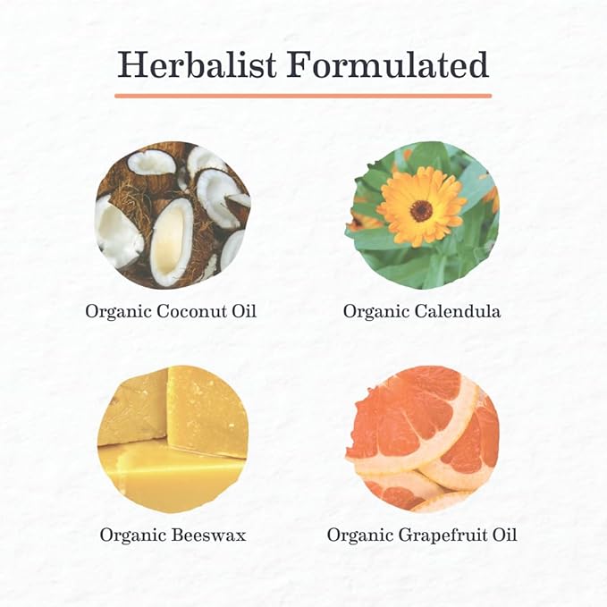 Earth Mama Bright Citrus Deodorant | Safe for Sensitive Skin, Pregnancy and Breastfeeding, Contains Organic Grapefruit and Calendula, No Baking Soda or Aluminum, 2.65-Ounce