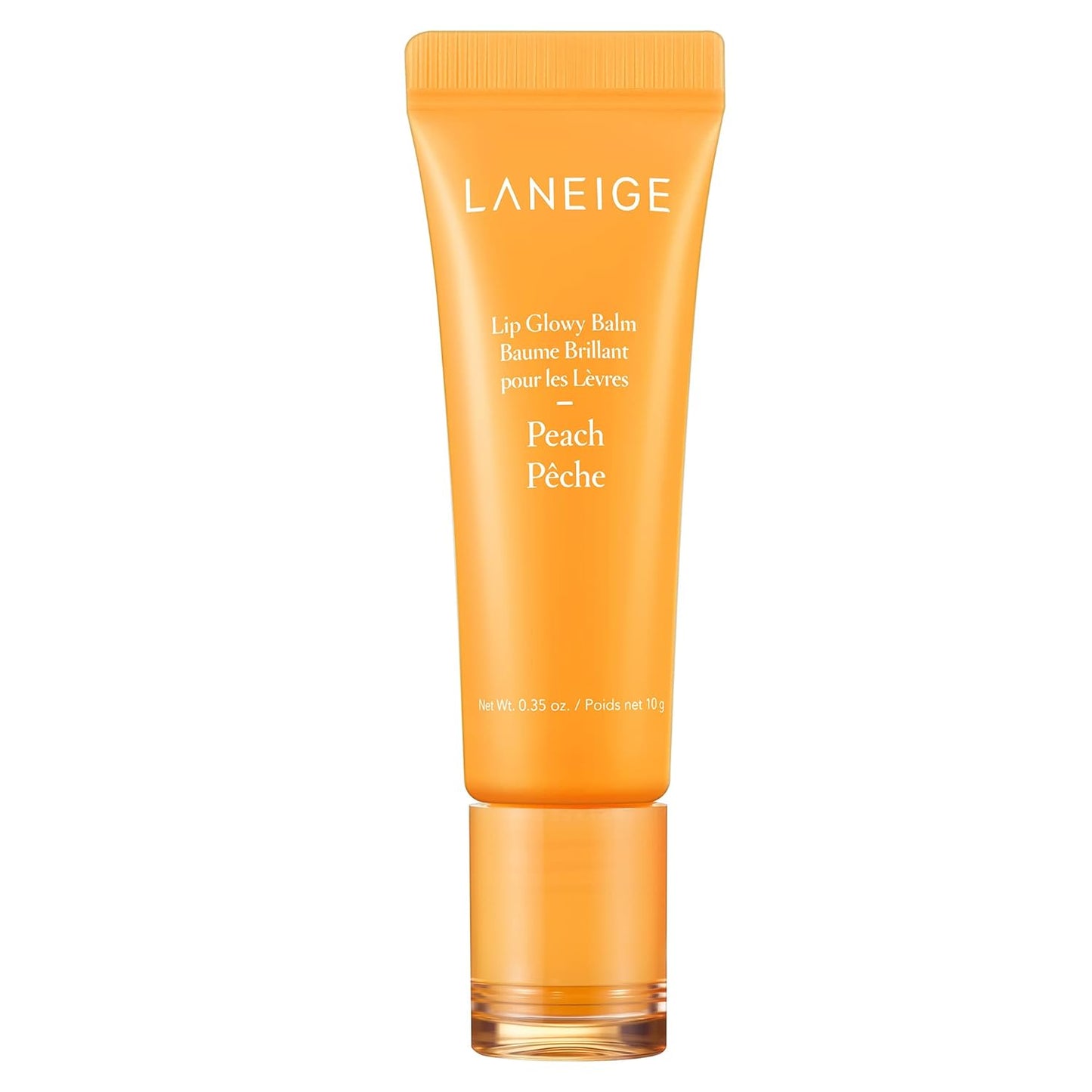 LANEIGE Lip Glowy Balm: Sheer Tinted Lip Moisturizer with Shea Butter, for Hydrating Shine & Soft Lips (Peach)