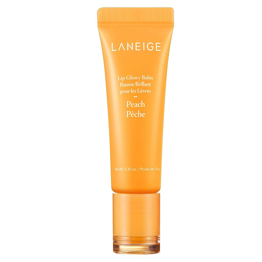LANEIGE Lip Glowy Balm: Sheer Tinted Lip Moisturizer with Shea Butter, for Hydrating Shine & Soft Lips (Peach)