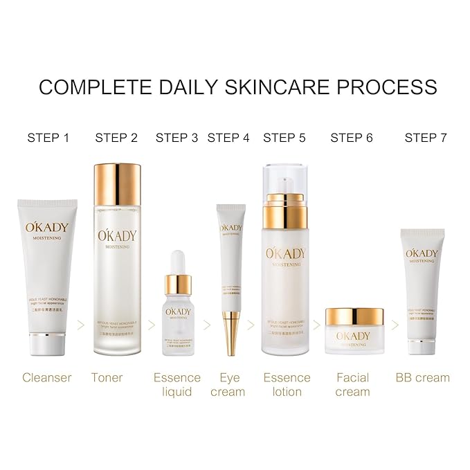 O'KADY Anti Aging Skin Care Sets Gentle Skin,Care Travel Kit,cleanser,Toner, Face Serum,Eye Cream,Face Cream Facial Skin Care Sets & Kits for Wife Mom Women Girl Valentine's Day (12 Piece)