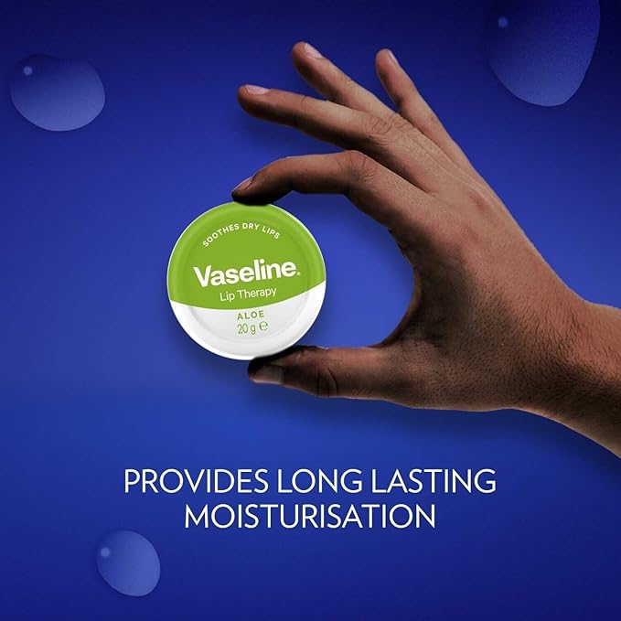 Vaseline Lip Therapy, Aloe, 0.6 oz (17 g) (Pack Of 3)