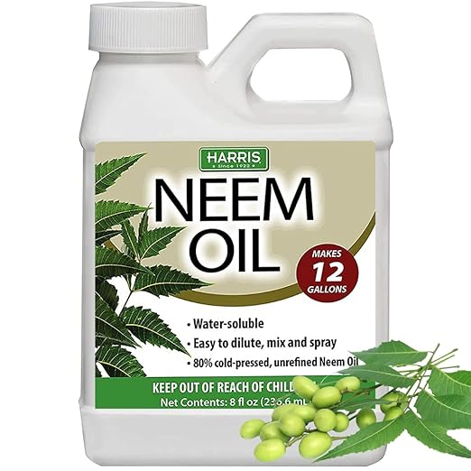 HARRIS Neem Oil Cold Pressed Water Soluble Concentrate, Makes 12 Gallons