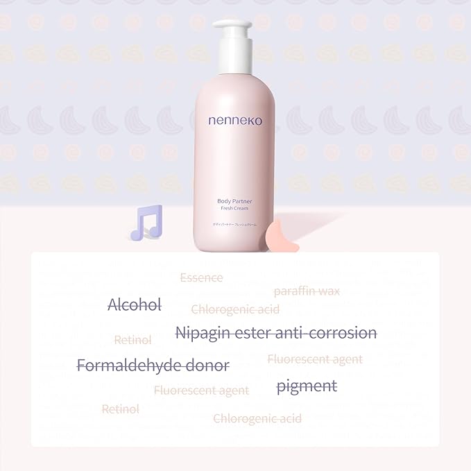 NENNEKO Formula Massage Lotion For Stretch Marks, Pregnancy Safe, Maternity, Face and Body Moisturizer, Skin Feels Soft and Smooth, Suitable for All Skin Types