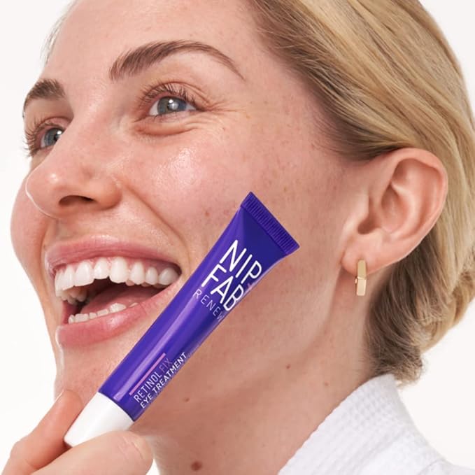 Nip+Fab Retinol Fix Eye Treatment Cream 15 ml | Encapsulated Pure Retinol | De-puffs, Firms and Tackles Dark Circles | Vitamin C | Help Smooth Fine Lines | Ceramides and Hyaluronic Acid