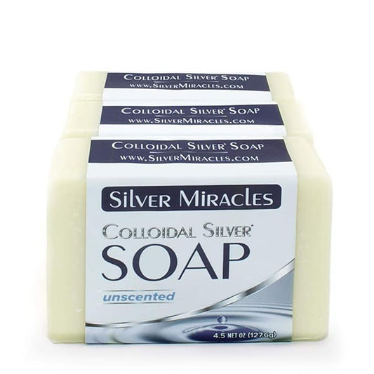 Silver Miracles - Colloidal Silver Soap - 3 pack