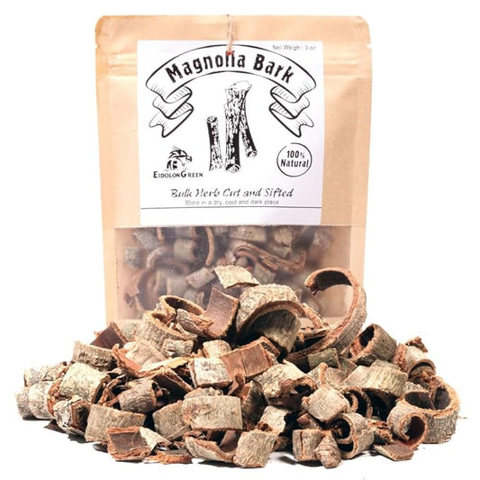 EidolonGreen [China Medicinal Herb] Premium Magnolia Bark (Houpu) – Dried Chinese Medicinal Herb, 3 oz (88g) - Natural Bulk Herbal Ingredient