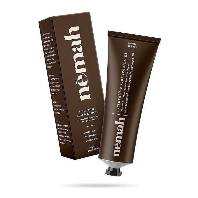 Nemah - C section scar treatment Cream, Natural Scar Cream for Healing Postpartum Scar, Blemishes & acne scar treatment, egan Scar Removal Cream with Marine Actives, Mushroom Extract, and More, 30 g