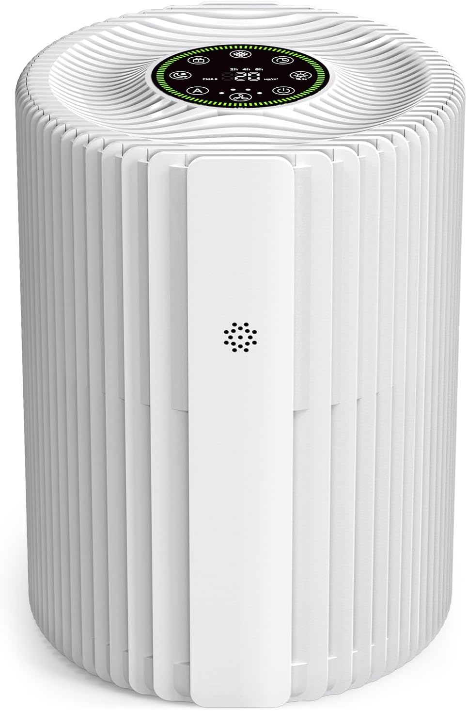 Air Purifiers For Bedroom And Home 1095 Sq. Ft True H13 HEPA Pet Air Purifier For Dorm Room With Air Quality Display 360° Air Intake & Outlet For Bedroom Office, DH-JHD07(White)