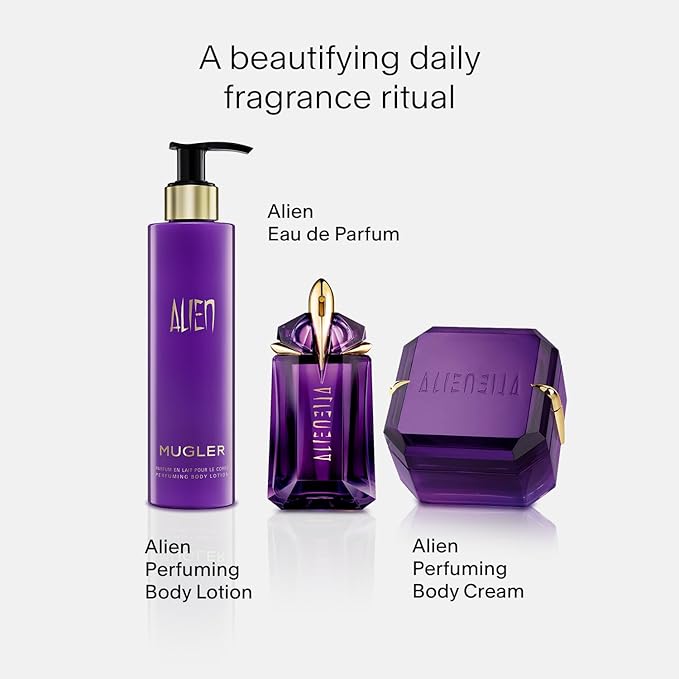 Mugler Alien Body Lotion - Floral & Woody - Womens Scented Lotion - With Jasmine, Wood, and Amber - 6.7 Fl Oz