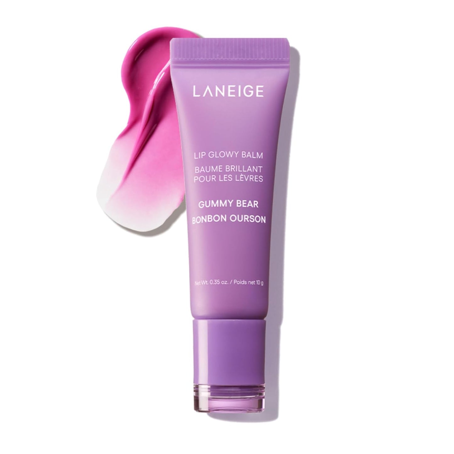 LANEIGE Lip Glowy Balm: Sheer Tinted Lip Moisturizer with Shea Butter, for Hydrating Shine & Soft Lips (Gummy Bear)
