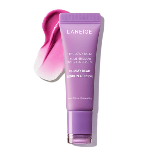 LANEIGE Lip Glowy Balm: Sheer Tinted Lip Moisturizer with Shea Butter, for Hydrating Shine & Soft Lips (Gummy Bear)