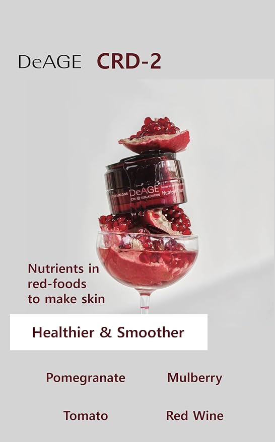 CHARMZONE DeAge Red Addition Set of 3, Red Wine Anti-aging Korean skin care routine Hydrating Nourishing (10.98 fl.oz)