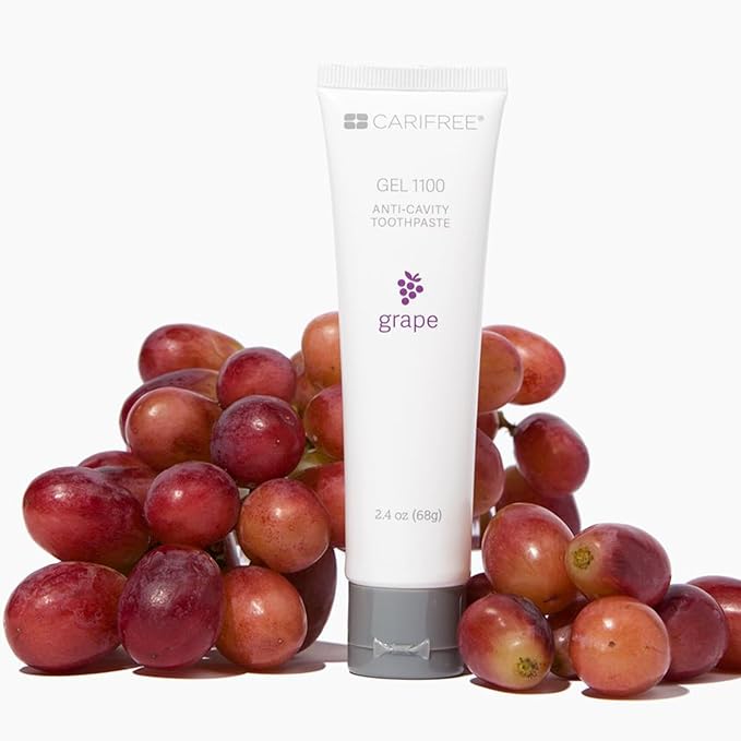 CariFree Maintenance & Prevention Kit, Grape | Anti-Cavity Fluoride Toothpaste & Mouthwash Freshens Breath and Moistens Mouth | Dentist Recommended for Oral Care (2 Piece Set)