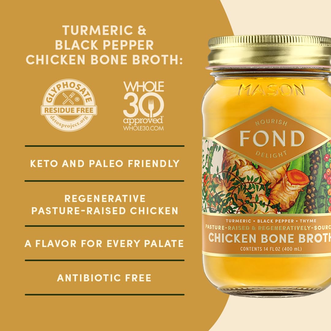 FOND Pasture-Raised Regenerative Chicken Bone Broth