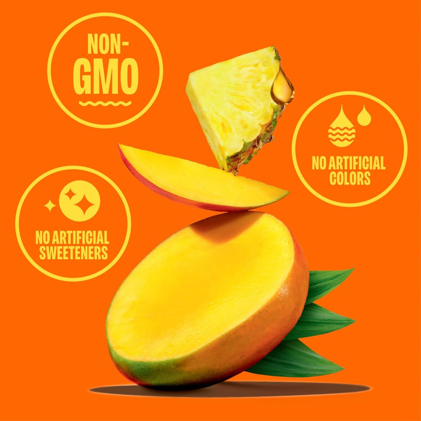 Revl Fruits™ 100% Juice, No Added Sugar, Pineapple Mango, Truly Tropical, 32 fl oz. Carton (Pack of 6)