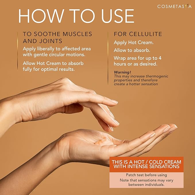 Cellulite Massage Oil, Gel & Mitt - Natural Hot Cream Massage Gel, Oil & Massager - Firm, Tone, Tighten & Moisturize Skin. Soothes Muscles (8.8 oz.)