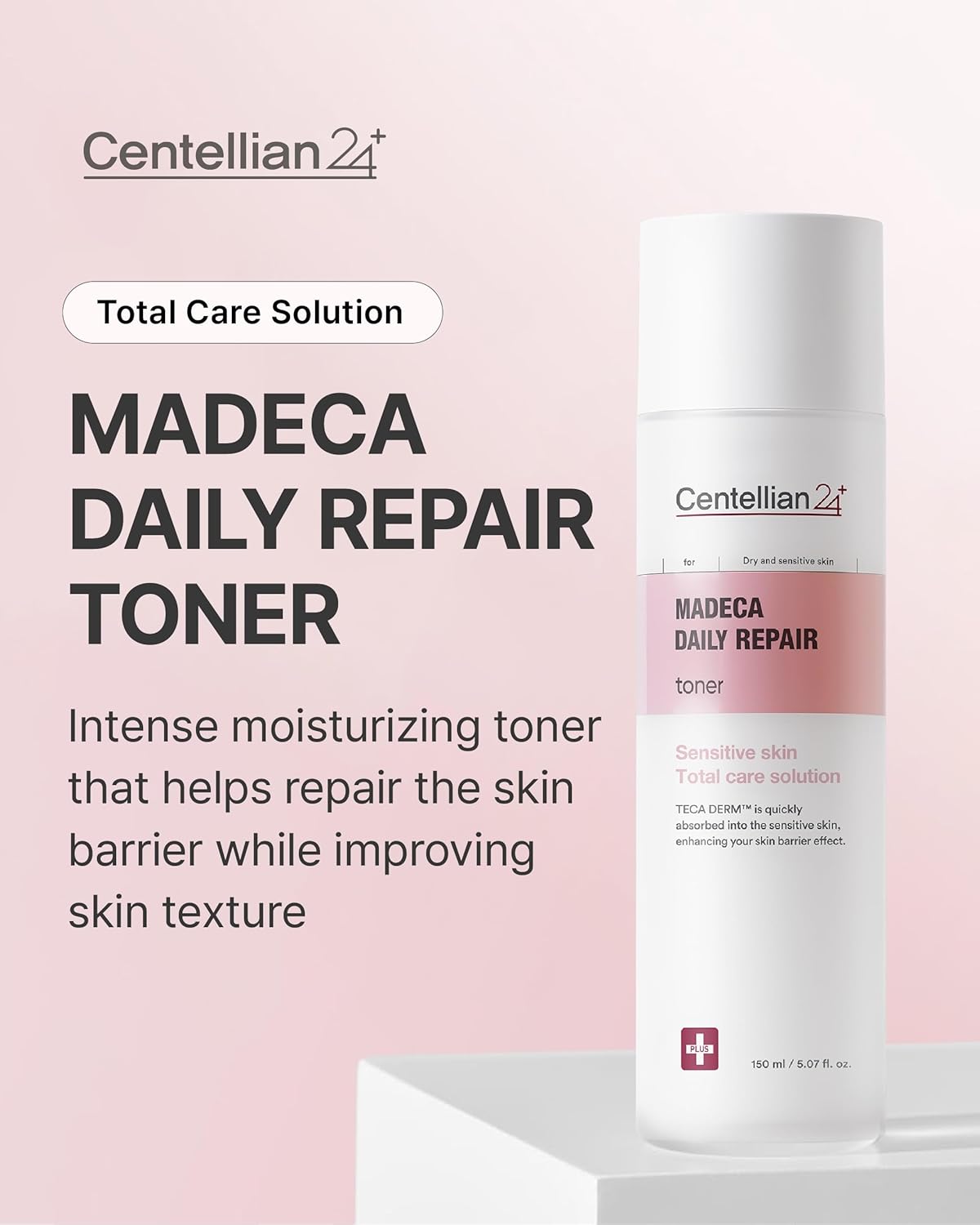 Centellian 24 Madeca Daily Repair Toner (5.07fl oz) - Hydrating & Soothing Face Toner for Sensitive Skin, Milky Toner, Fast Absorbing, Strengthens Skin Barrier, Korean Skin Care. Centella Biome Water