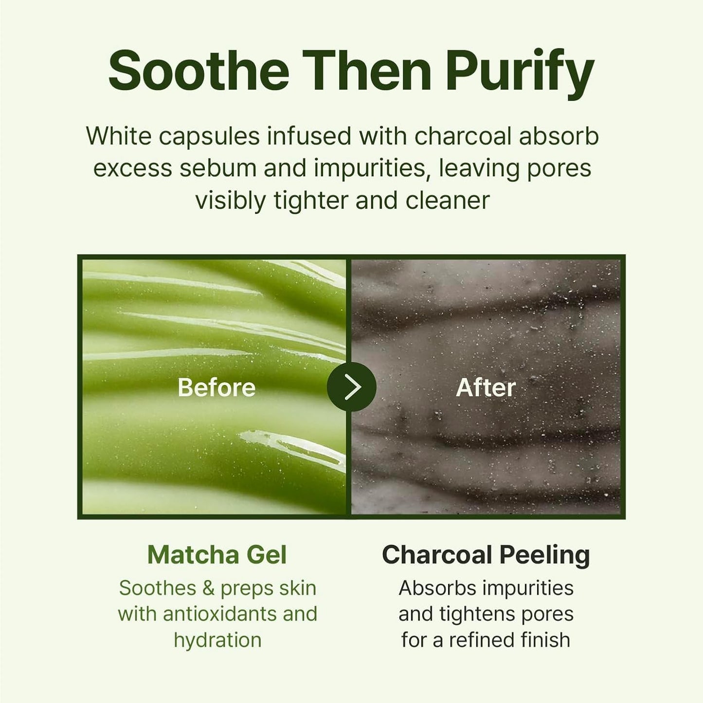 Centellian 24 Madeca Matcha Toning Peeling Gel (Peeling Gel, 5.07fl oz) – Gentle Exfoliator for Clear, Smooth & Balanced Skin, Korean Skin Care. Matcha-TECA Complex, Charcoal Capsules.