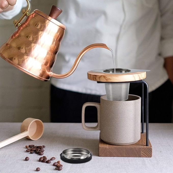 Two Pack Tea Infuser Basket Stainless Steel Tea Strainer Tea Filter With Small Strainer And Lid Tea Diffuser For Loose Tea Superior Brewing Experience (Two pack silver)