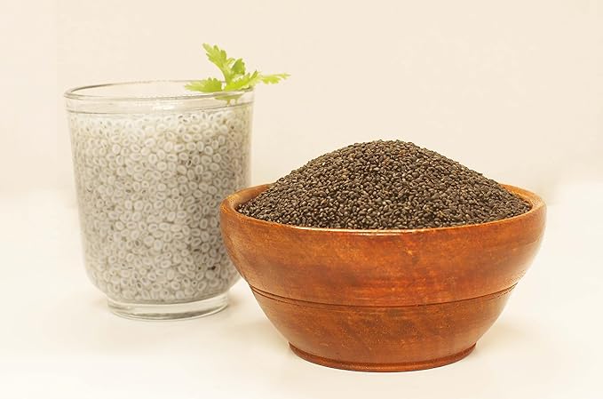 Edible Basil Seeds. | 24 Ounce or 1.5 Lb/680 grams | Tukmaria Sabja Seeds| Rich in Fibers | Add to Smoothies | Non GMO | Keto + non Gluten | Natural | By Carmel Organics