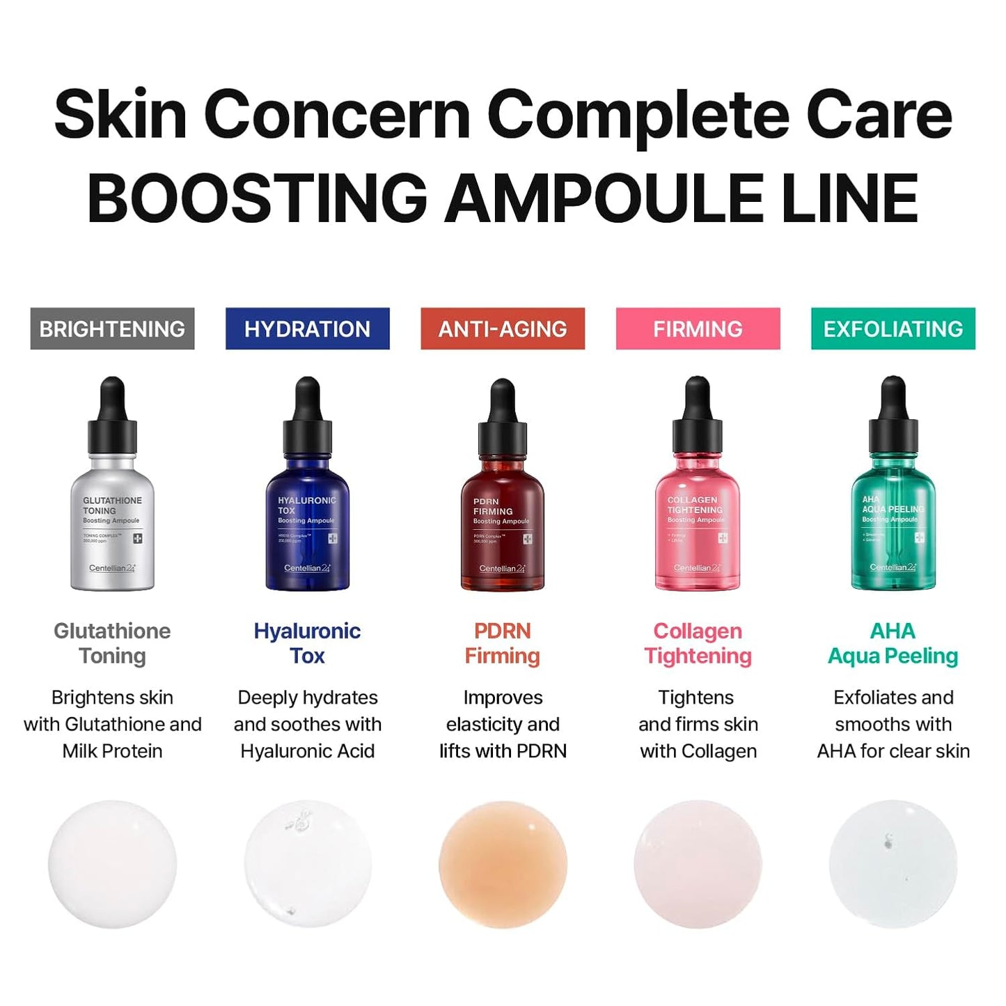 Centellian 24 Collagen Tightening Boosting Ampoule (1.01fl oz) - Firming & Lifting Serum with Low-Molecular Collagen, Deep Hydration & Skin Elasticity Boost, Korean Skin Care