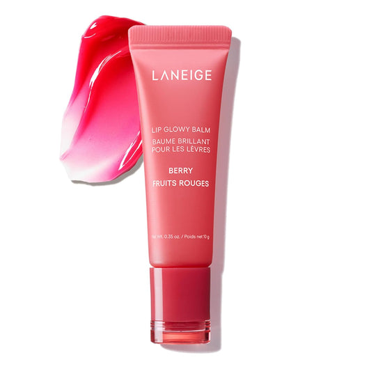 LANEIGE Lip Glowy Balm: Sheer Tinted Lip Moisturizer with Shea Butter, for Hydrating Shine & Soft Lips (Berry)