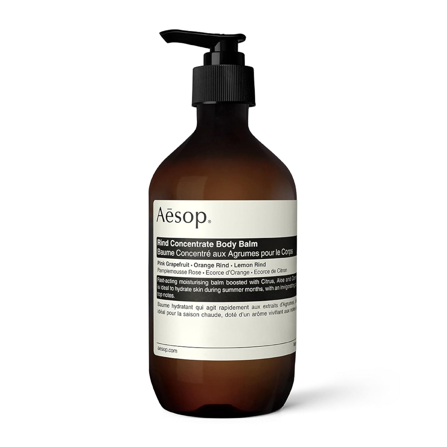Aesop Rind Concentrate Body Balm | Soften & Smooth Skin | Uplifting Citrus Aroma, Nourishing Nut Oil Extracts | 16.9 oz / 500mL