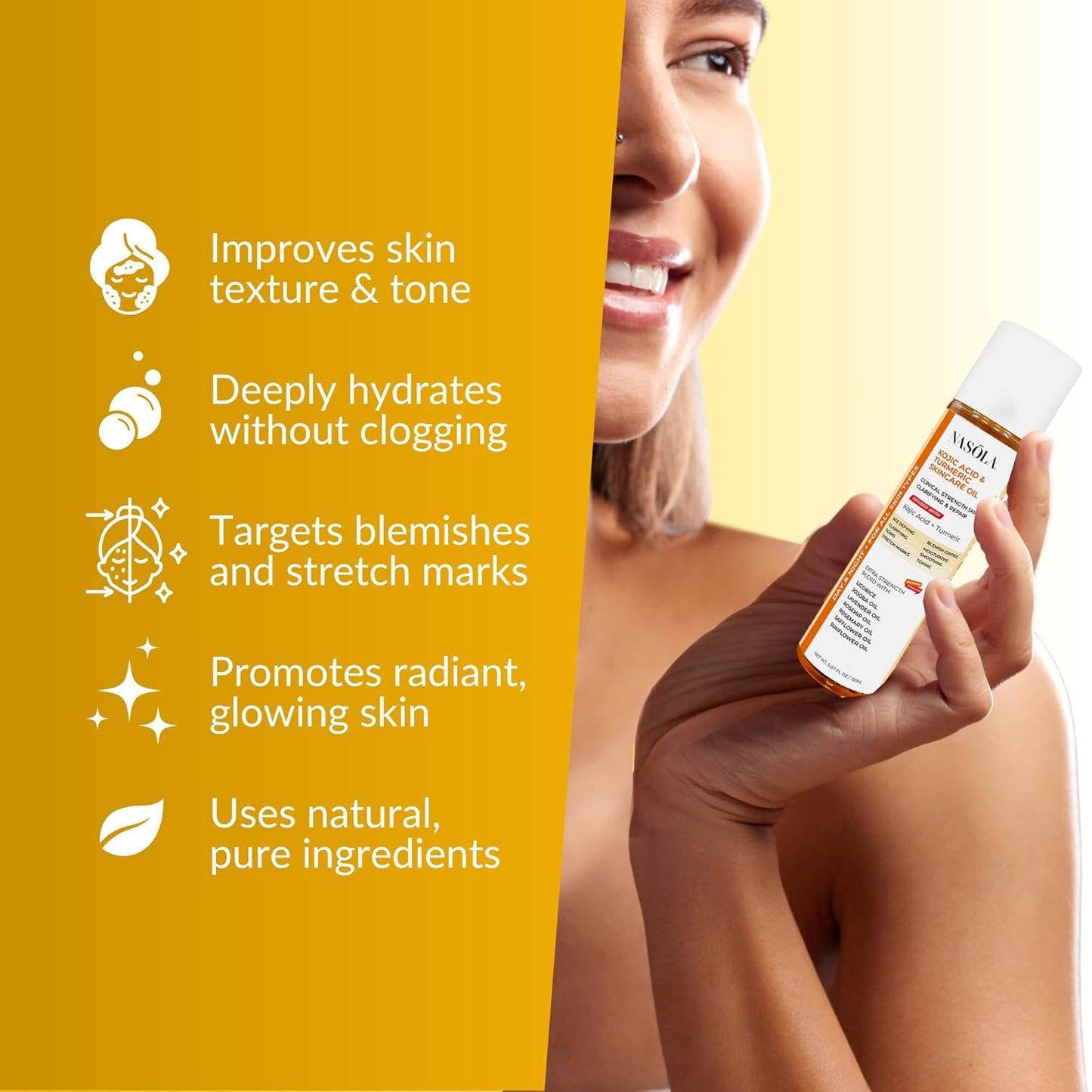 Kojic Acid Turmeric Skincare Bio Pure Oil