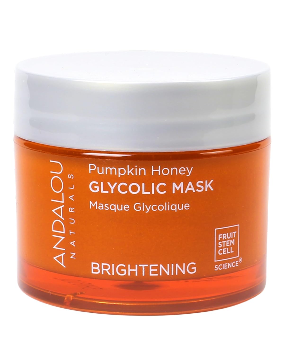 Andalou Naturals Pumpkin Honey Glycolic Mask, Brightening & Exfoliating Face Mask with Glycolic Acid & Vitamin C, Gently Removes Dirt and Brightens Skin, 1.7 fl oz