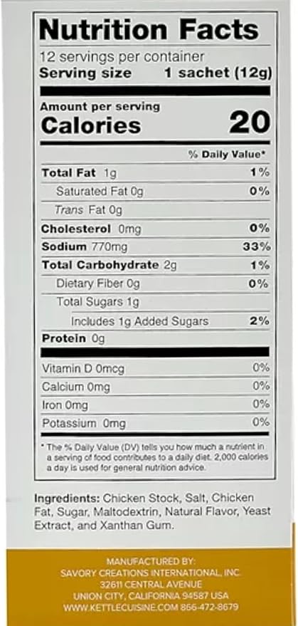 Savory Choice Chicken Broth Concentrate, 5.1 Ounce Box (Pack of 3)