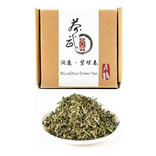 ChaWuWarmSun-[A] BiLuoChun Green Tea,3.5oz(100g),Loose Leaf Tea,DongTing Mountain,Chinese Famous Green Tea