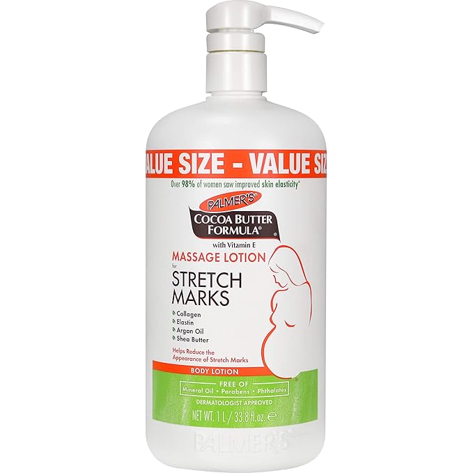 Palmer's Cocoa Butter Formula Massage Lotion For Stretch Marks, Pregnancy Skin Care & Cocoa Butter Formula Skin Therapy Moisturizing Body Oil with Vitamin E, 5.1 Ounces