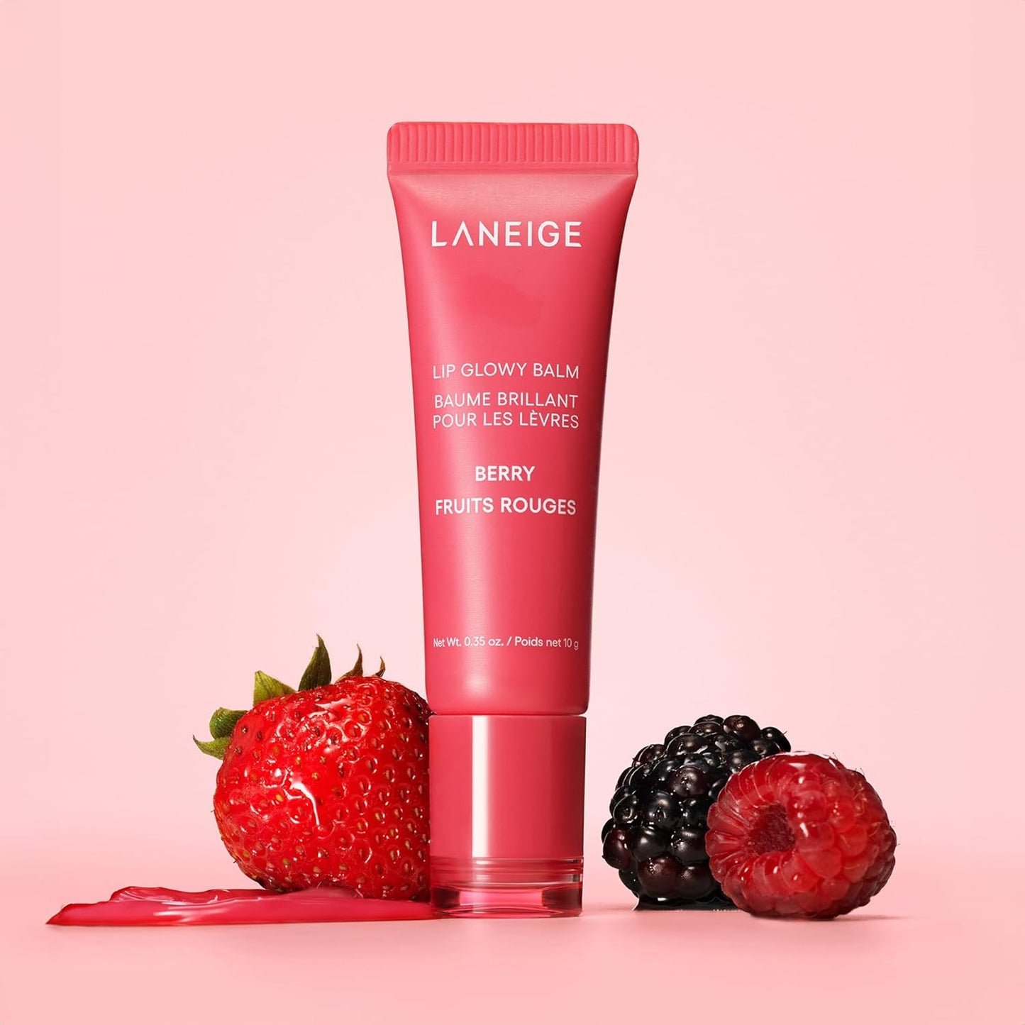 LANEIGE Lip Glowy Balm: Sheer Tinted Lip Moisturizer with Shea Butter, for Hydrating Shine & Soft Lips (Berry)