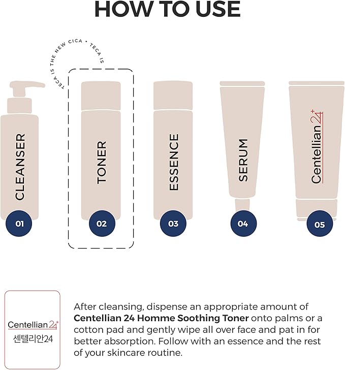 Centellian 24 Madeca Homme All-in-One Moisture Essence (4.2fl oz) - Soothing, Moisturizing, Smoothing. Multi-Functional Korean Total Skin Care for Men. Travel Essentials, TECA, Centella Asiatica