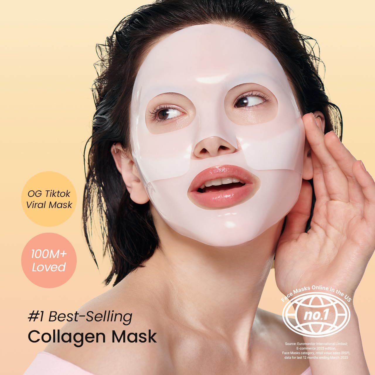 BIODANCE Bio-Collagen Real Deep Mask, Hydrating Overnight Hydrogel Mask, Pore Minimizing, Plumping, Elasticity Improvement, Korean Skincare | 1.19oz(34g) x 16ea