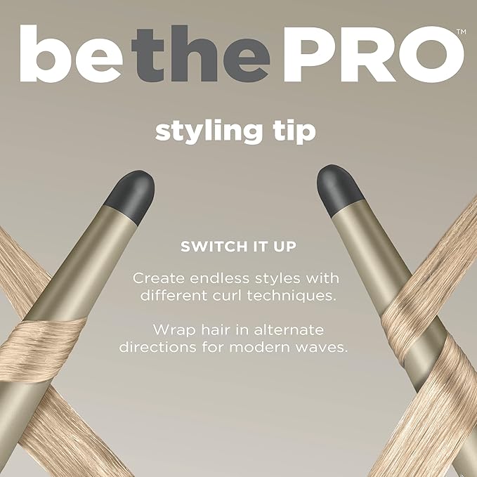 INFINITIPRO BY CONAIR Tourmaline Ceramic 1 1/4 Inch to 3/4 Inch Curling Wand, Tapered wand produces beachy waves