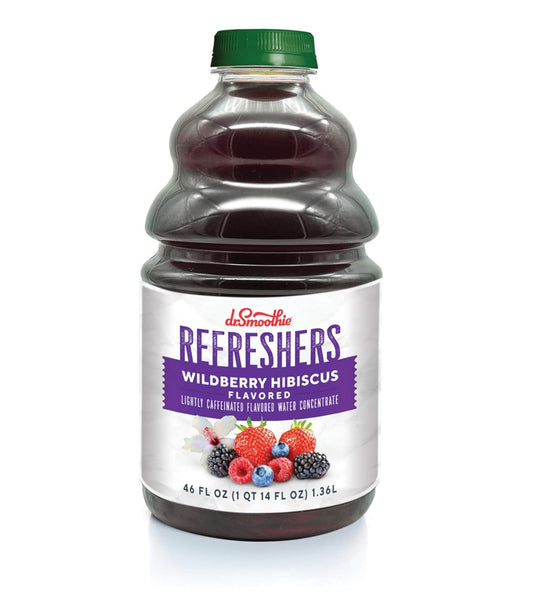 Dr. Smoothie Refreshers Wildberry Hibiscus,, 46 Fl Oz (Pack of 6)