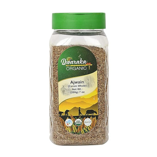 Dwaraka Organic - Ajwain Seeds, 7oz, Healthy, Organic, Non GMO, All Natural