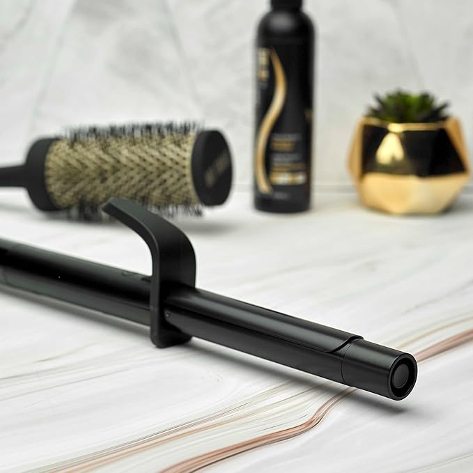 HOT TOOLS Pro Artist Black Gold 1 Inch Curling Iron - Stylist Preferred Curling Wand, Creates Defined Waves and Long-Lasting Results for Smooth & Shiny Styles