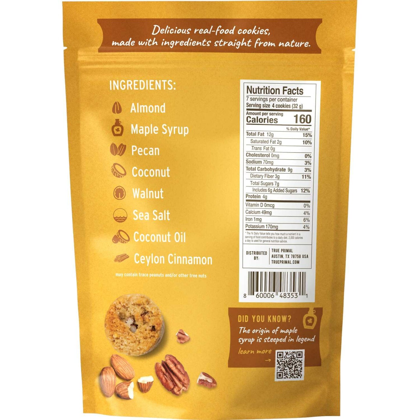 Ona Cookies Top Variety 4-pack, Ready to eat, Gluten free, Grain free, Dairy free, Paleo