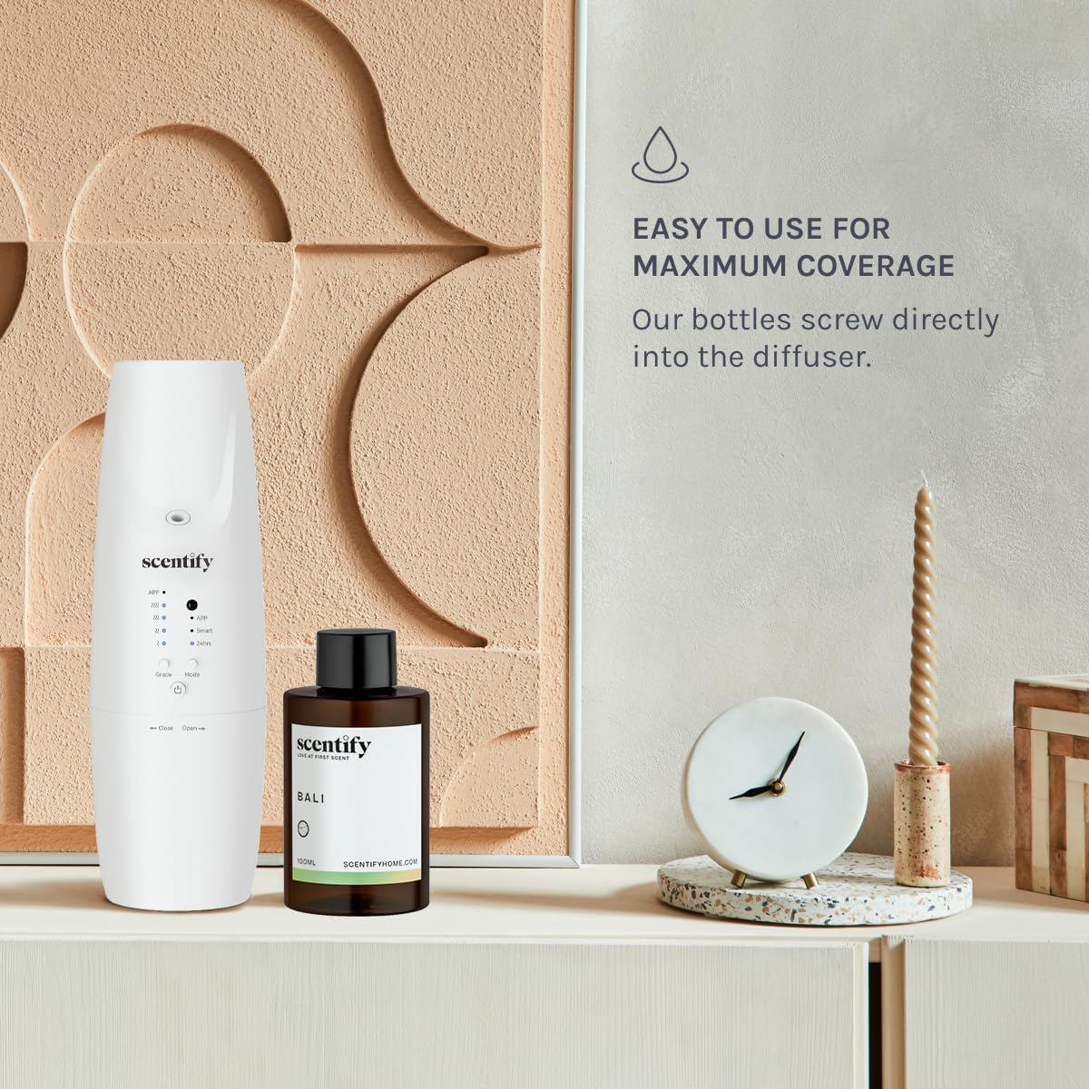 Scentify Bali Aroma Oil Refill Scent for Oil Diffusers - Lemon, Green, Amber, Musk, Woody Scents - Luxurious Relaxing Aromatherapy Diffuser Fragrance 100ml, 3.38 oz Visit the Scentify Store