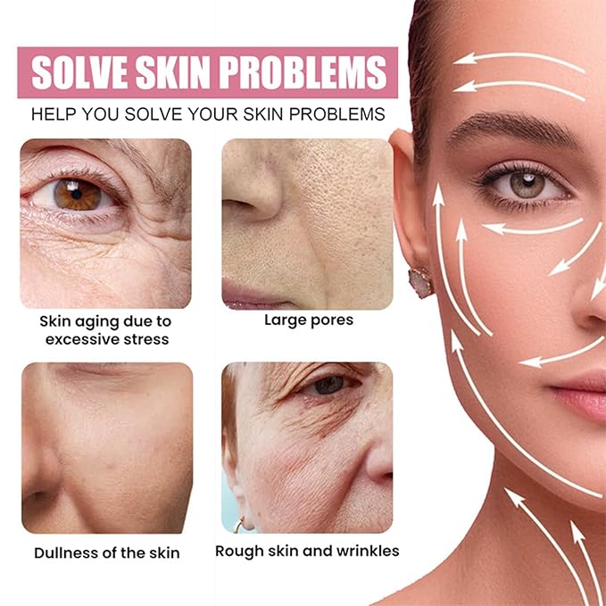 Skin Care Set Sakura Women Beauty Gift Sets Korean Skin Care Kit with Cleanser, Face Serum, Face Cream,Toner,Eye Cream,2Pcs Mud Mask - Skin Care Routine Kit for Women (SetC)