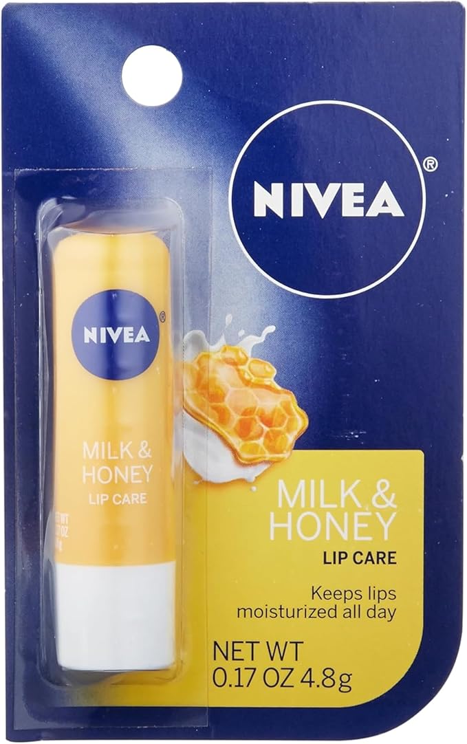 Nivea Milk and Honey Lip Care 0.17 Ounces (Pack of 3