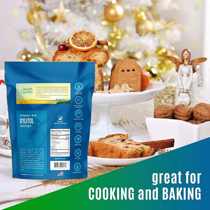 Health Garden Birch Xylitol Sweetener - Non GMO - Kosher - Made in the U.S.A. - Keto Friendly (10 lbs)